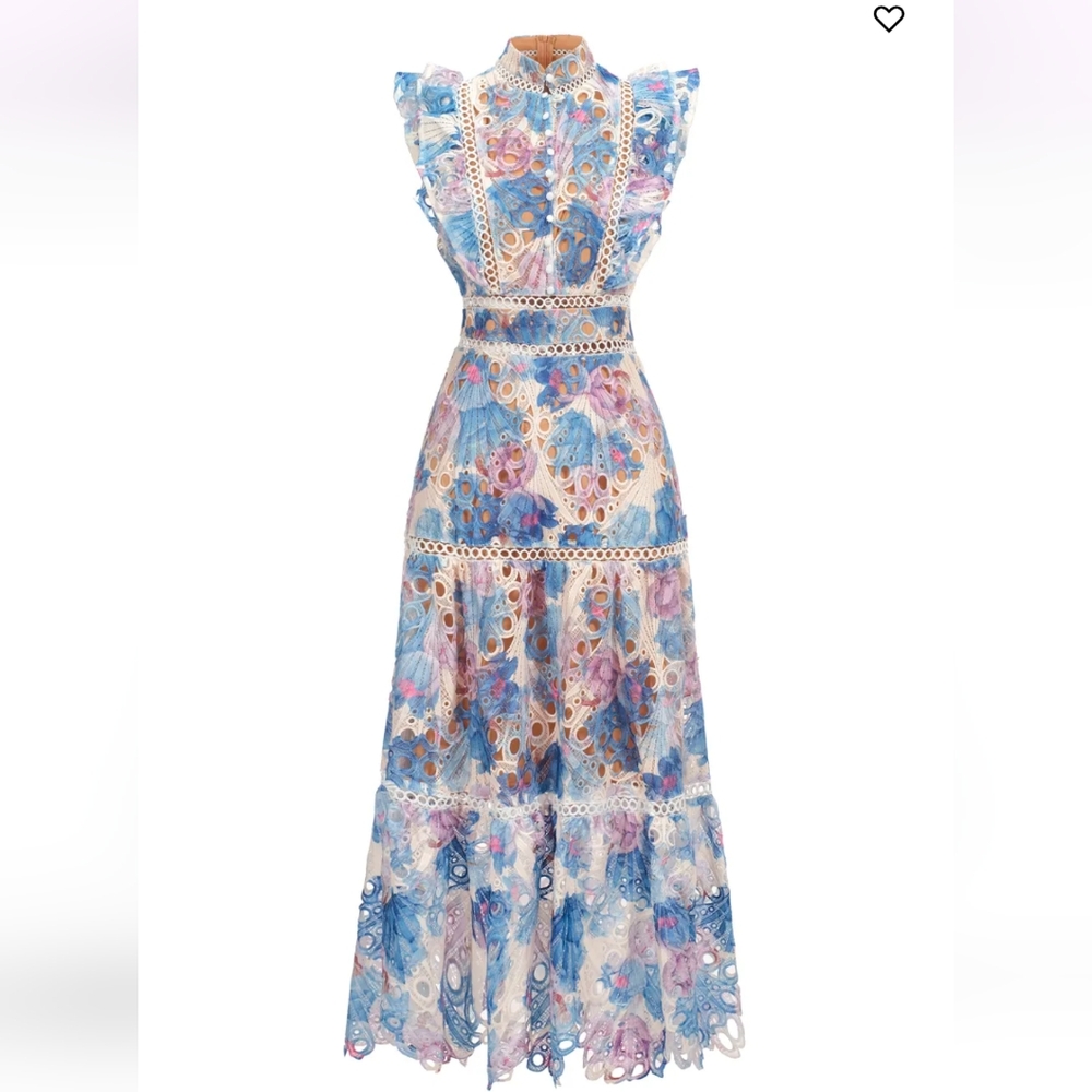 Bella Barnet Floral Lace Maxi Dress - Picture 5 of 8